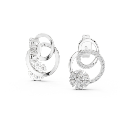 Graceful Loop Diamond Earrings