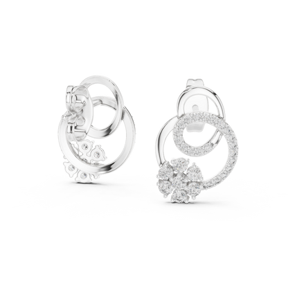 Graceful Loop Diamond Earrings