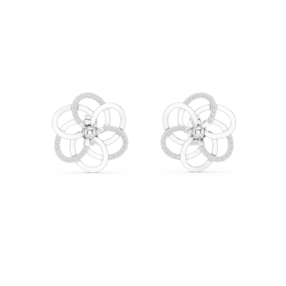 Diamond Petal Harmony Earrings