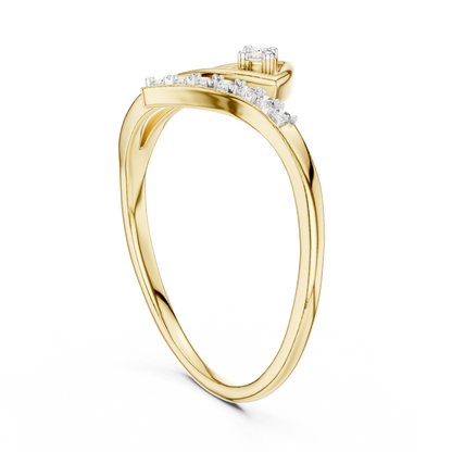 Pure Grace Curve Ring