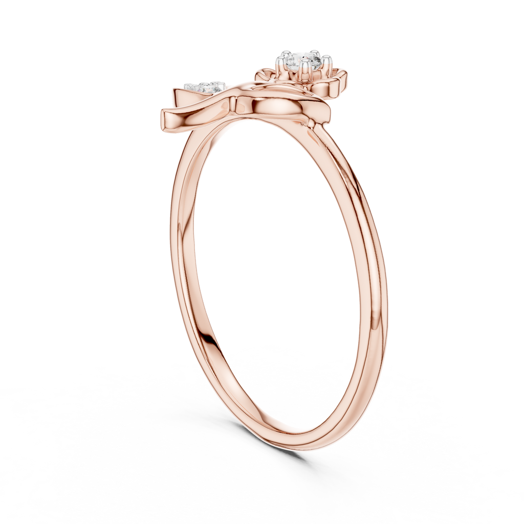 Elegant Blossom Diamond Ring