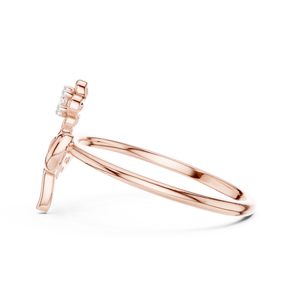 Elegant Blossom Diamond Ring