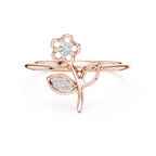 Elegant Blossom Diamond Ring