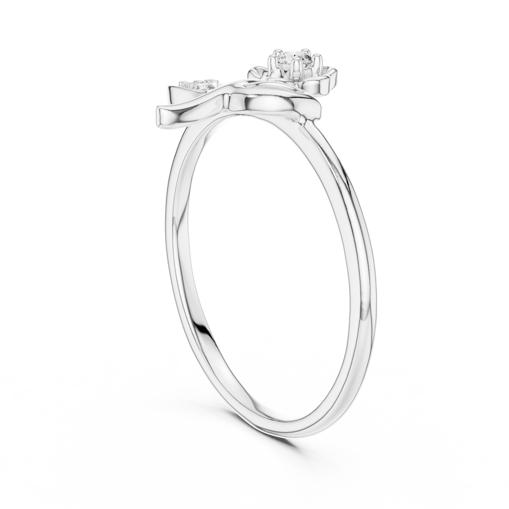 Elegant Blossom Diamond Ring