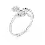 Elegant Blossom Diamond Ring