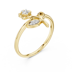 Elegant Blossom Diamond Ring