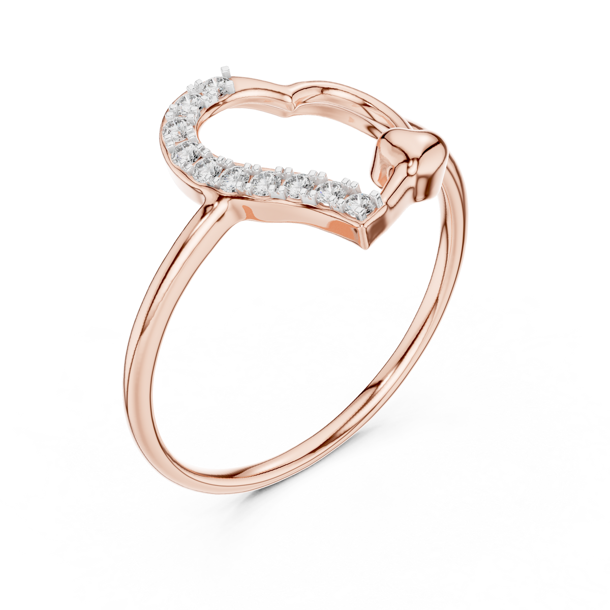 Dazzling Heart Glow Ring