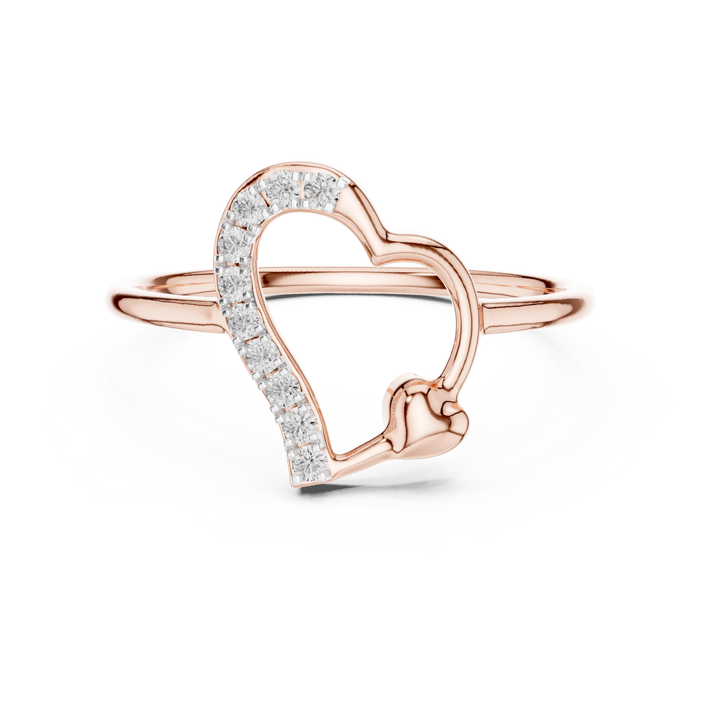 Dazzling Heart Glow Ring