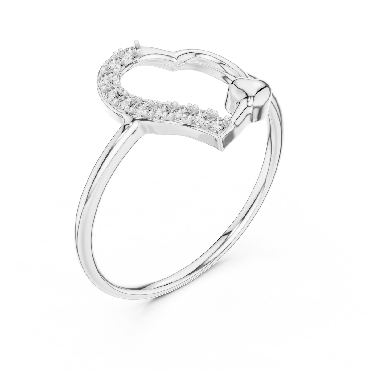 Dazzling Heart Glow Ring