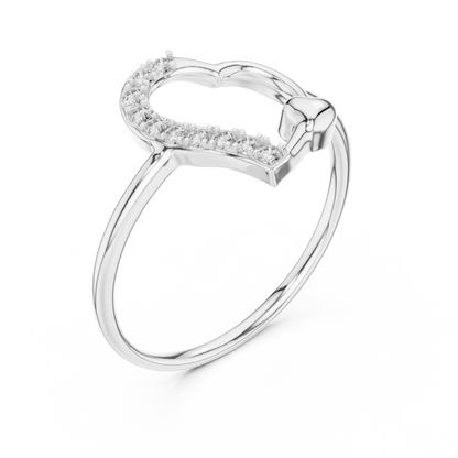 Dazzling Heart Glow Ring