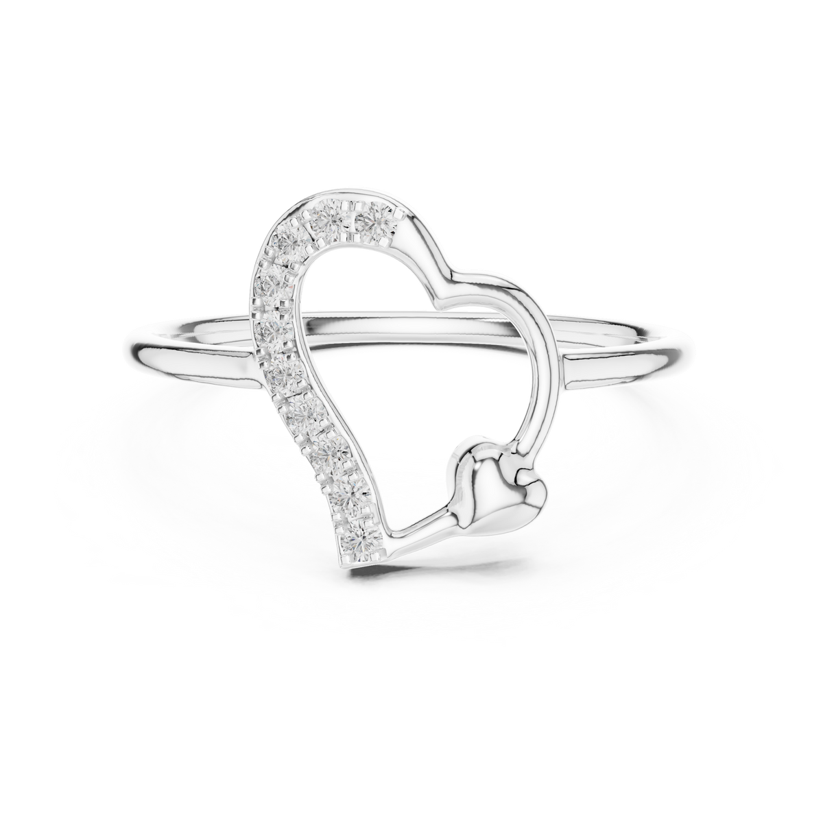 Dazzling Heart Glow Ring