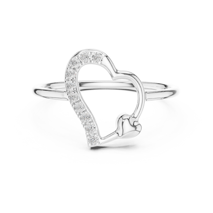 Dazzling Heart Glow Ring