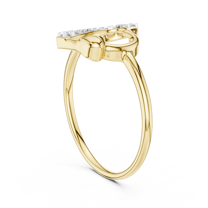 Dazzling Heart Glow Ring