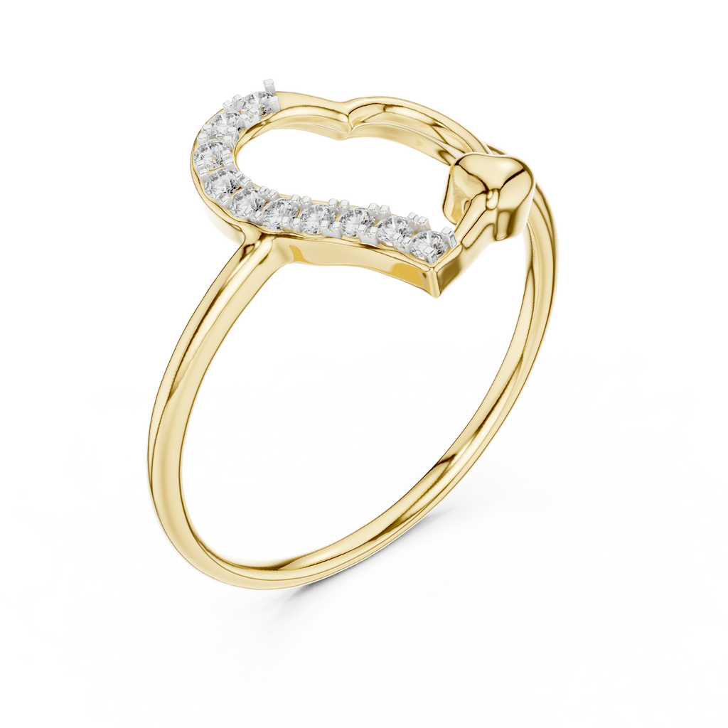 Dazzling Heart Glow Ring