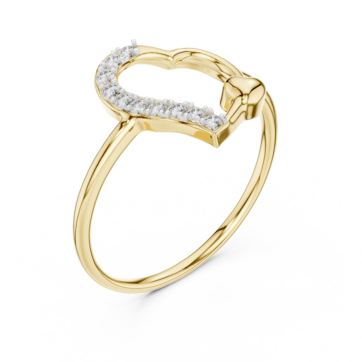 Dazzling Heart Glow Ring