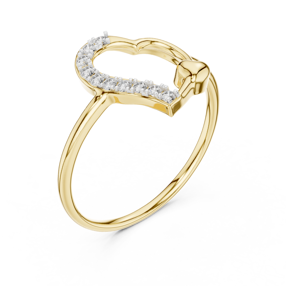 Dazzling Heart Glow Ring
