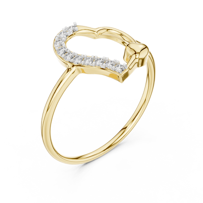 Dazzling Heart Glow Ring