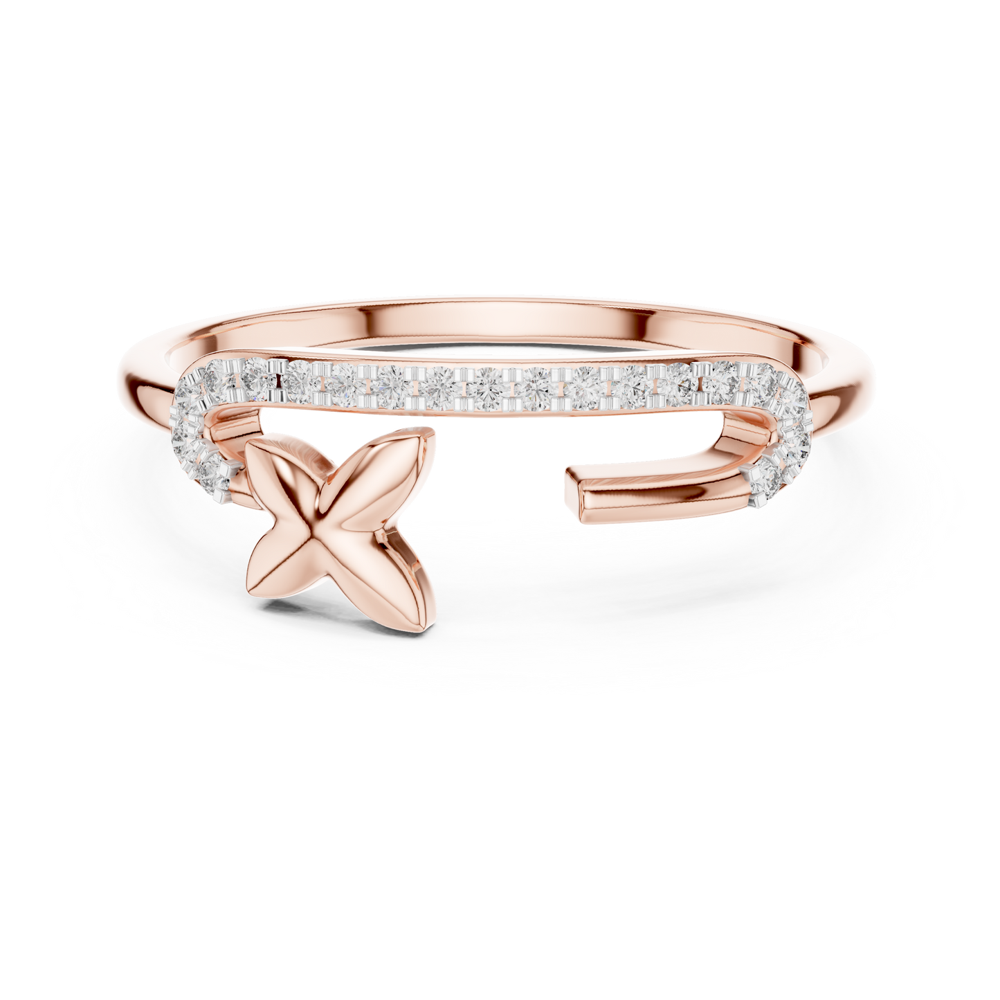Starfish Glow Gold Ring