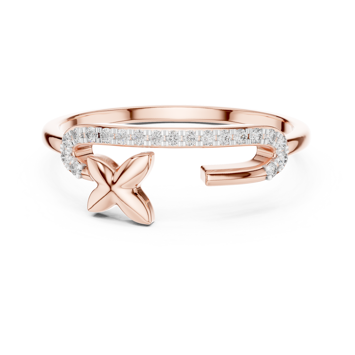 Starfish Glow Gold Ring