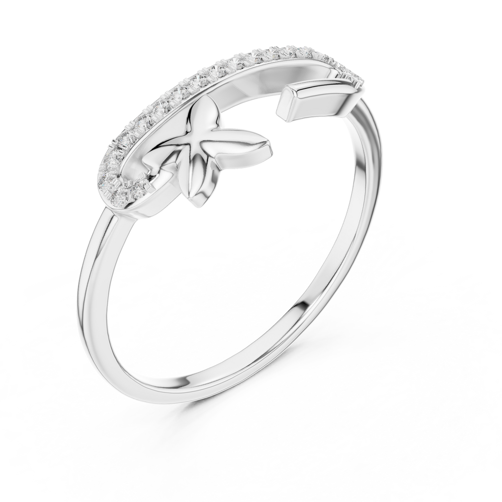 Starfish Glow Gold Ring