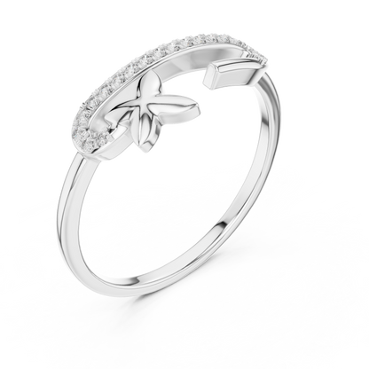 Starfish Glow Gold Ring