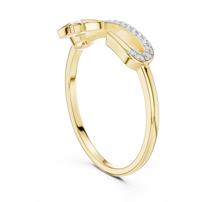 Starfish Glow Gold Ring