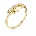 Starfish Glow Gold Ring