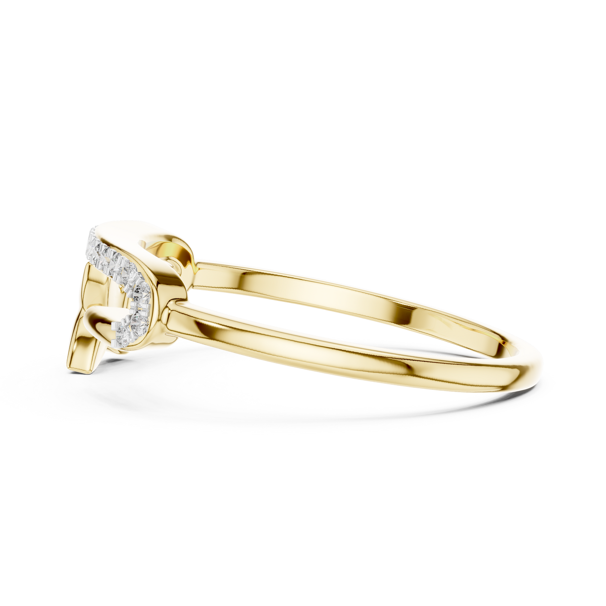 Starfish Glow Gold Ring