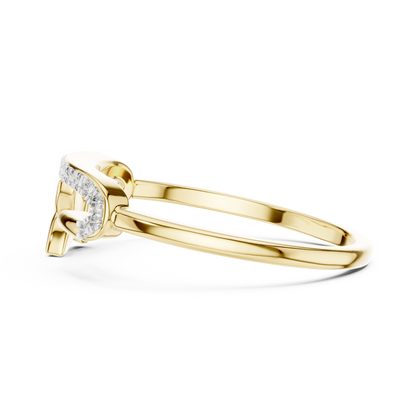 Starfish Glow Gold Ring