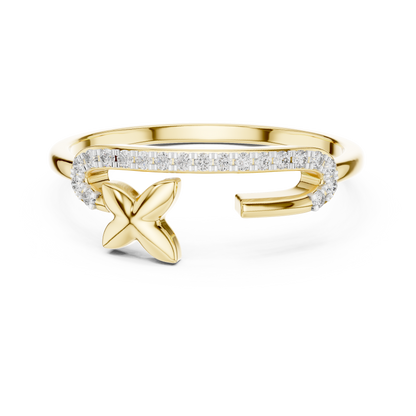 Starfish Glow Gold Ring