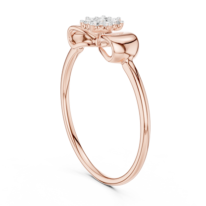 Sparkling Ribbon Elegance Ring