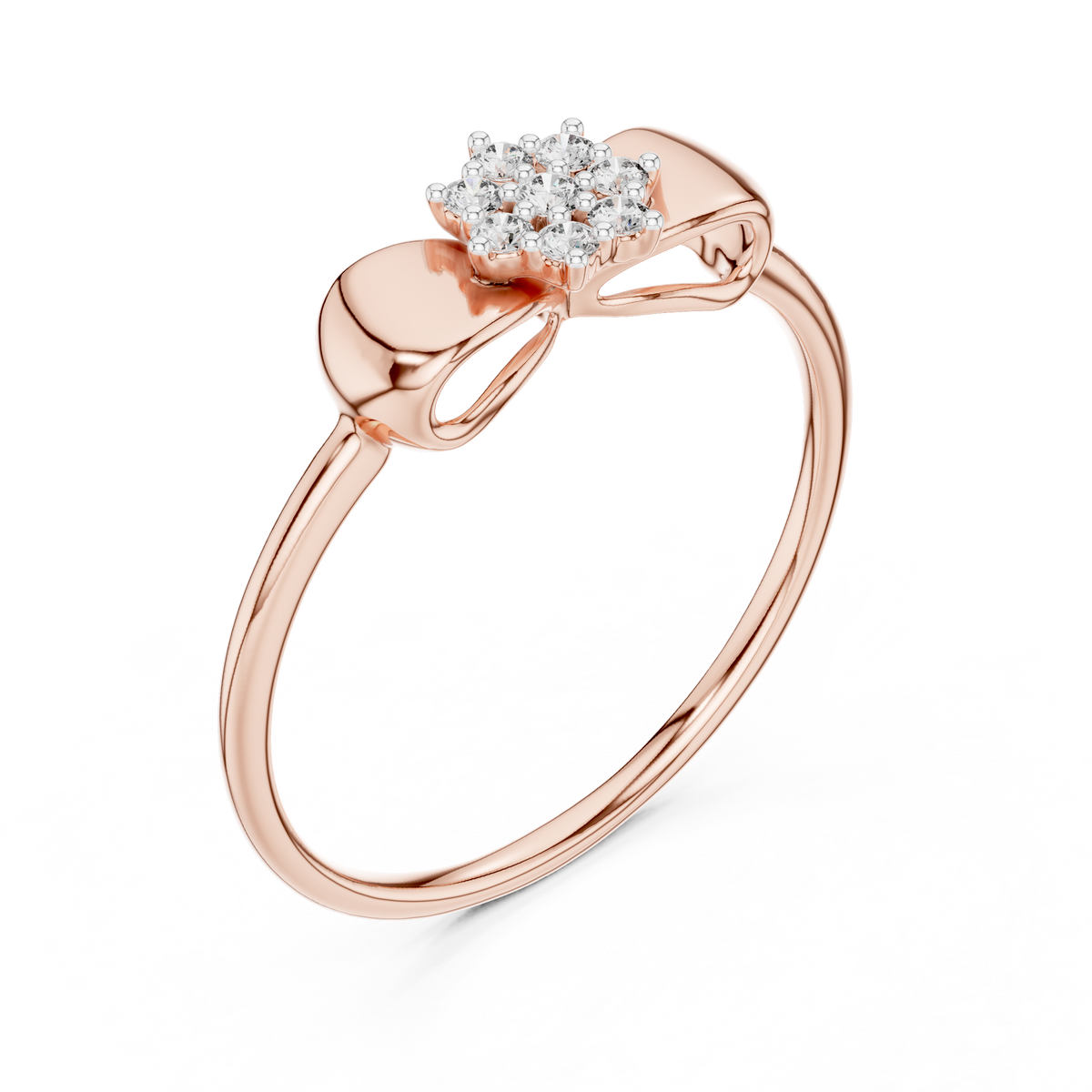 Sparkling Ribbon Elegance Ring