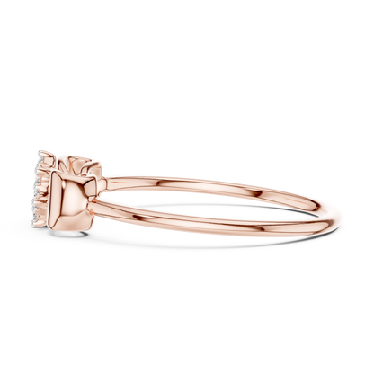 Sparkling Ribbon Elegance Ring