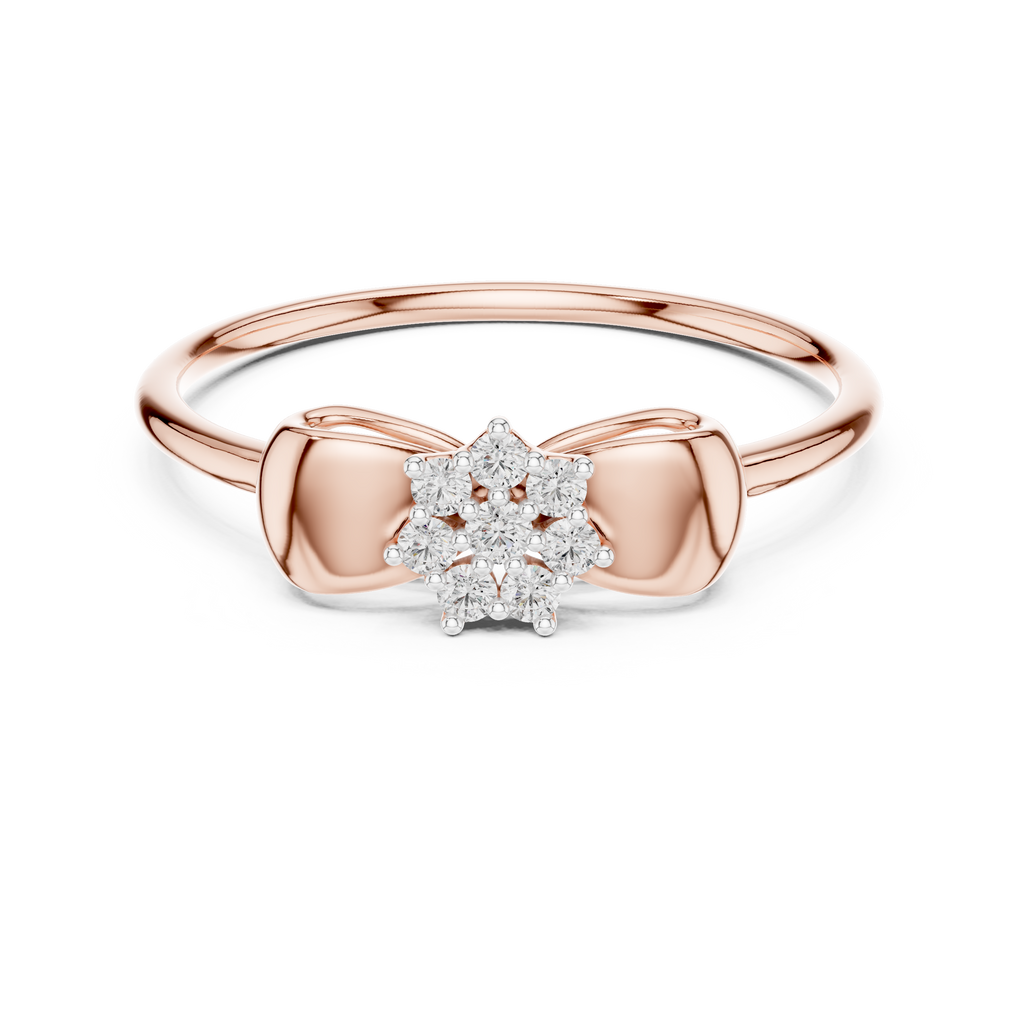 Sparkling Ribbon Elegance Ring