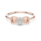 Sparkling Ribbon Elegance Ring