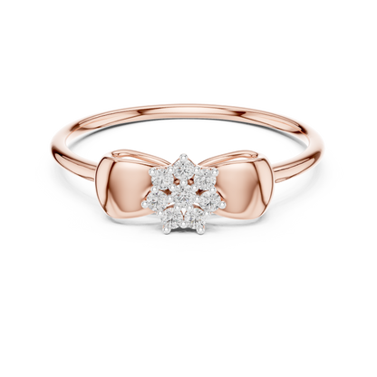 Sparkling Ribbon Elegance Ring