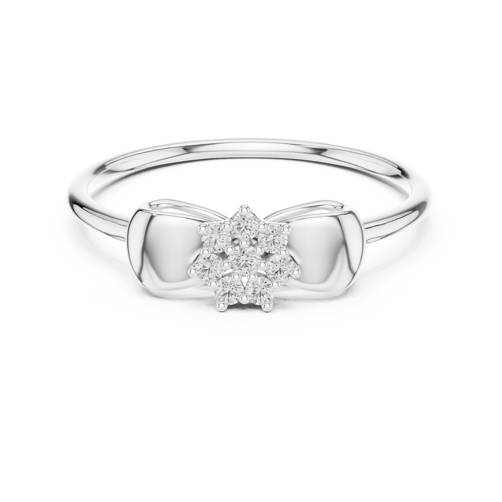 Sparkling Ribbon Elegance Ring
