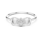 Sparkling Ribbon Elegance Ring