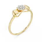 Sparkling Ribbon Elegance Ring