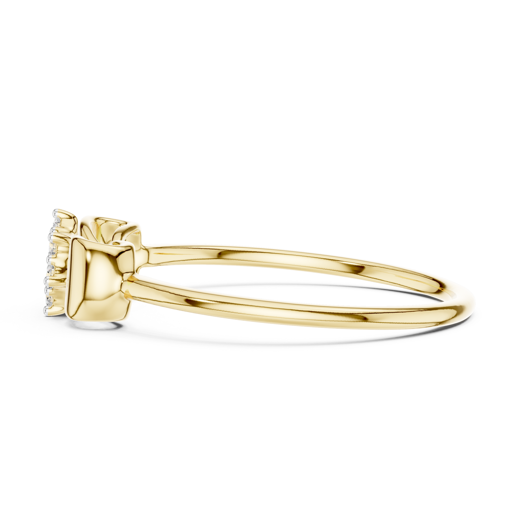 Sparkling Ribbon Elegance Ring