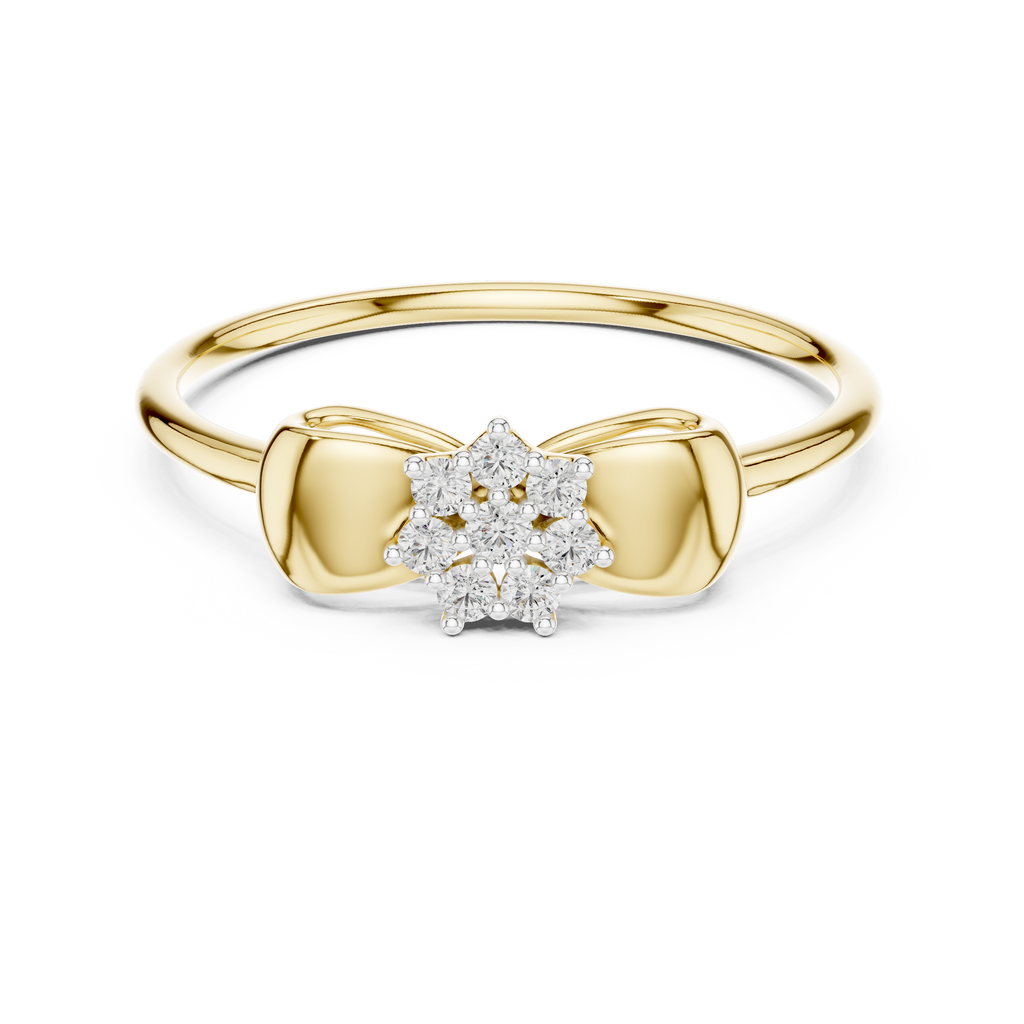 Sparkling Ribbon Elegance Ring