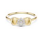 Sparkling Ribbon Elegance Ring