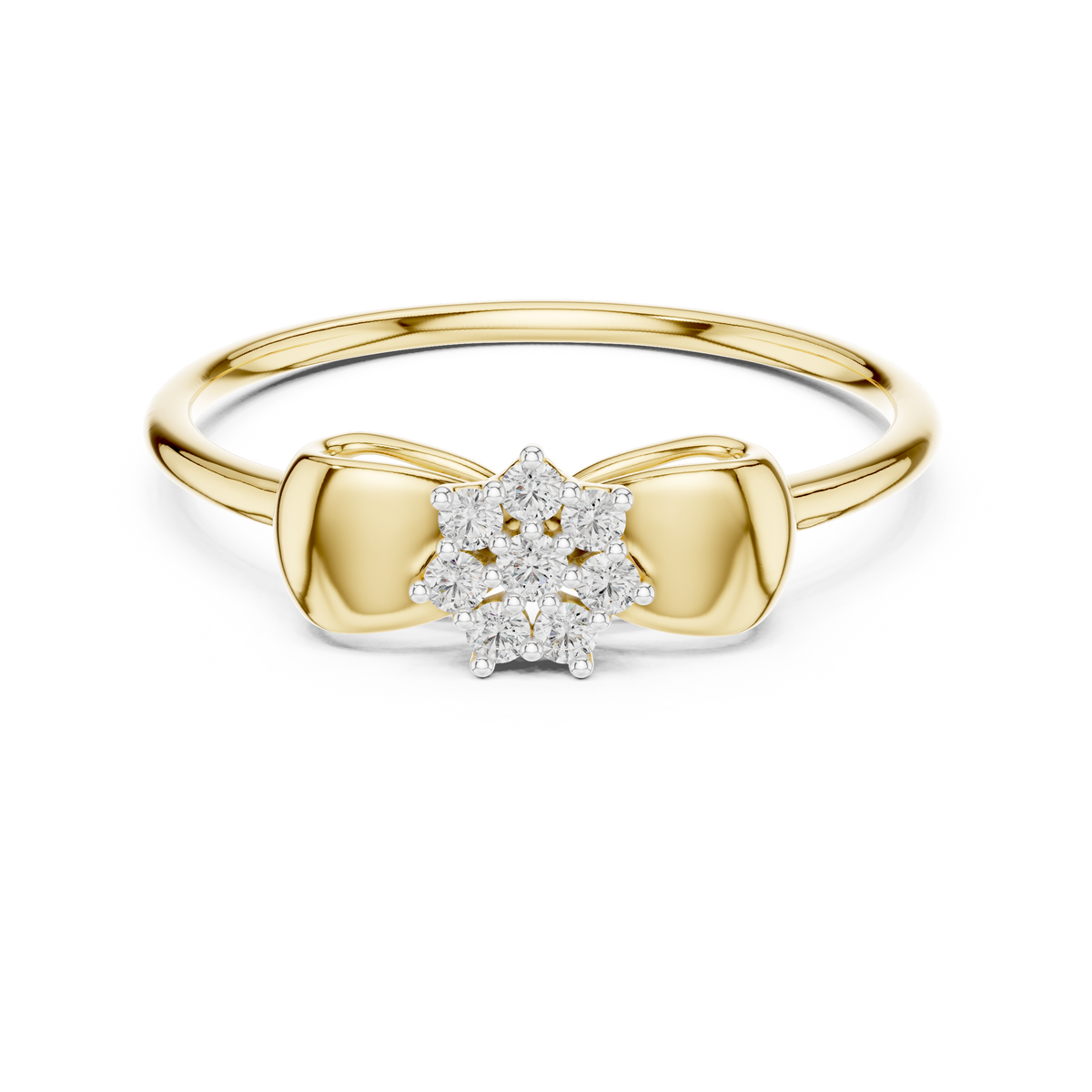 Sparkling Ribbon Elegance Ring
