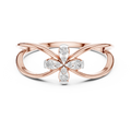 Golden Bloom Twist Ring