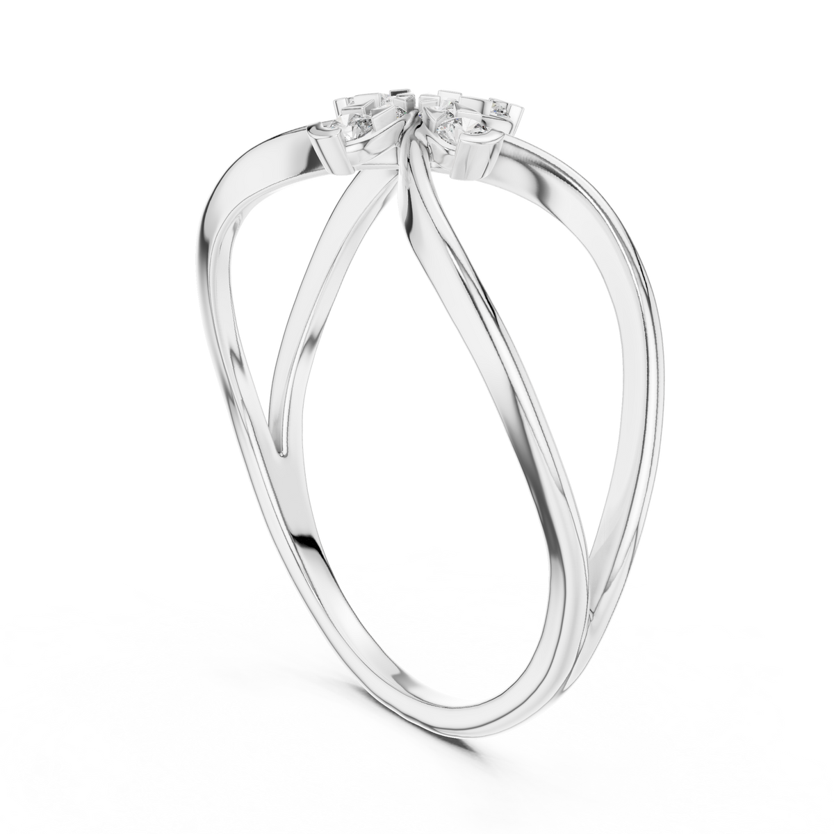 Golden Bloom Twist Ring