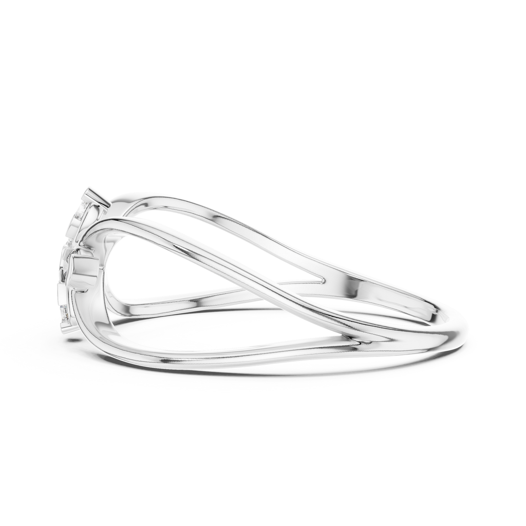 Golden Bloom Twist Ring