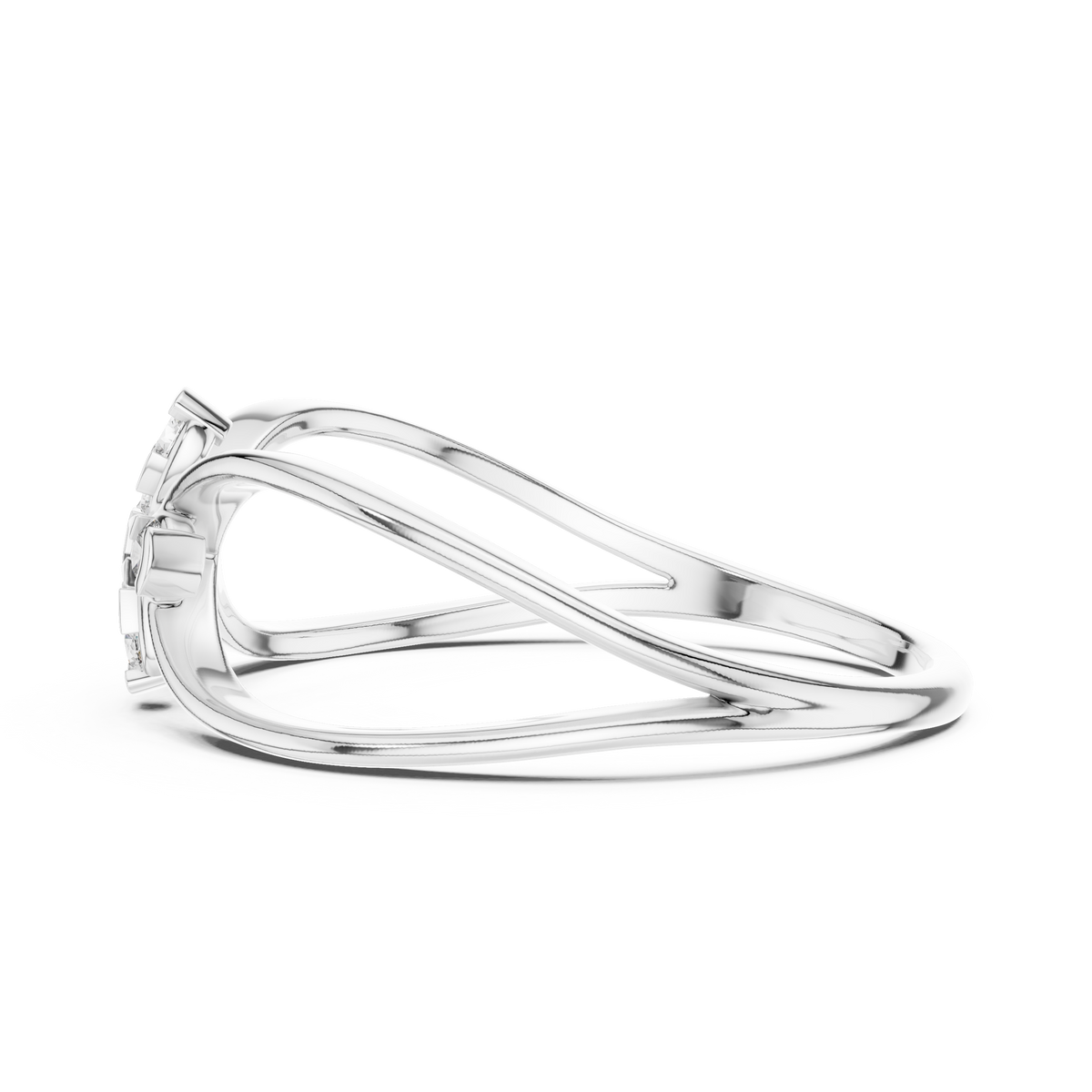 Golden Bloom Twist Ring