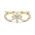 Golden Bloom Twist Ring