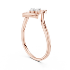 Elegant Diamond Petal Ring