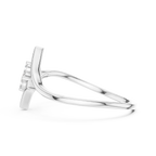 Elegant Diamond Petal Ring